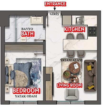 Goelhisar Mavi Konak Apart Otel Dış mekan fotoğraf